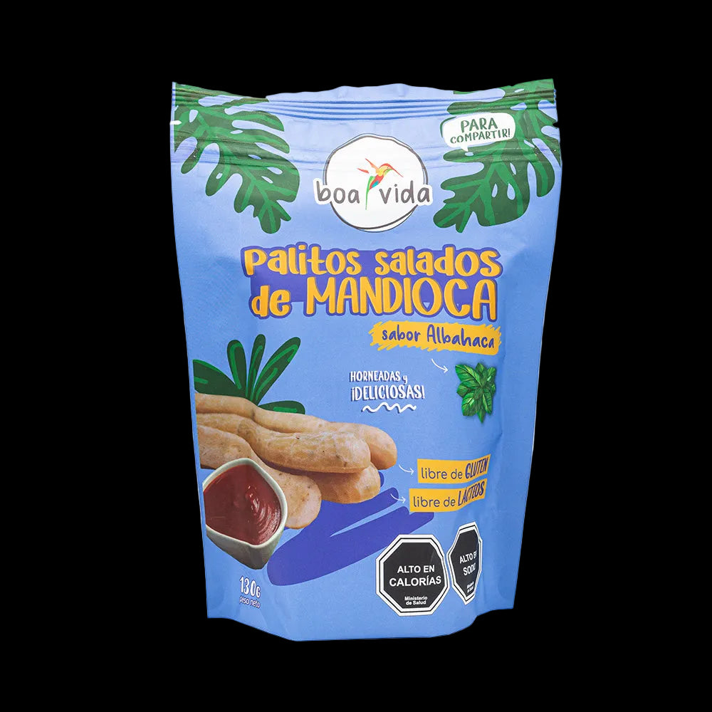 Palitos Salados de Mandioca Variedades de Sabores Envase para Compartir