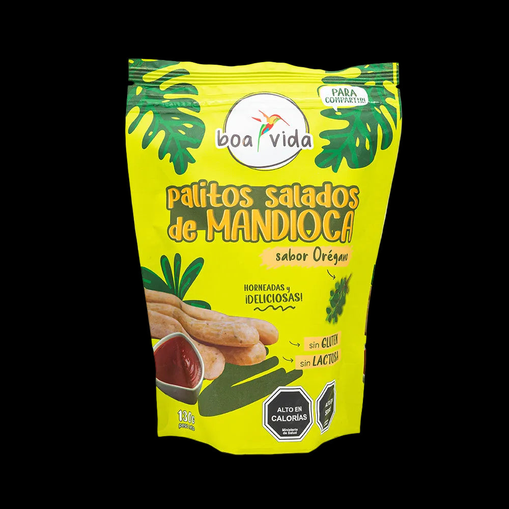 Palitos Salados de Mandioca Variedades de Sabores Envase para Compartir