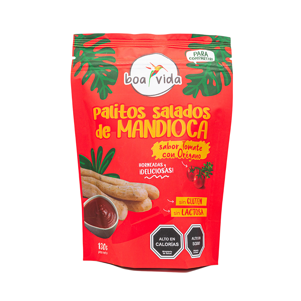 Palitos Salados de Mandioca Variedades de Sabores Envase para Compartir