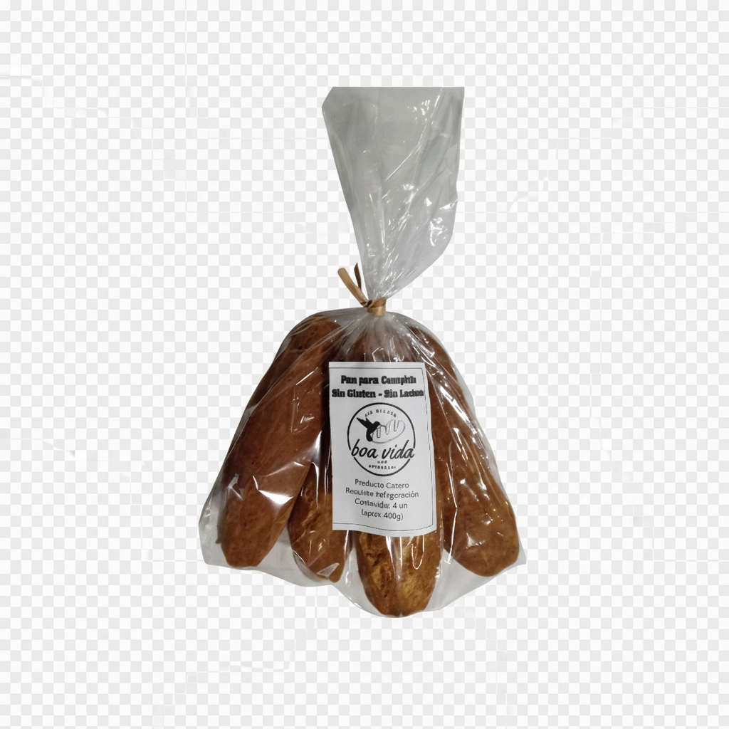 Pan de completo pack 4 unidades sin gluten y sin lácteos